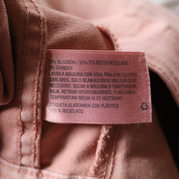 KEEPING Merona Distressed Pink Denim Jean Jacket NWOT! - Picture 14 of 16